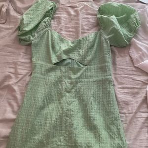 Blue Blush green dress